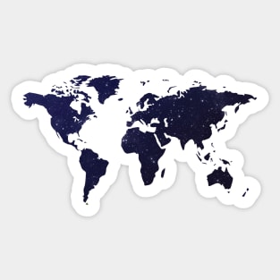 World Map Sticker